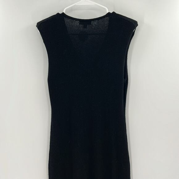 J. Crew Spring Street featherweight cashmere V-neck sweater-dress - Black - S - Picture 6 of 7